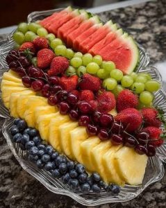 Fresh fruit platter